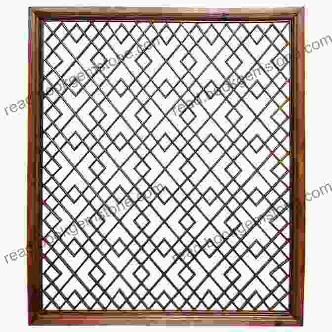 A Beautifully Crafted Chinese Lattice Design Featuring A Geometric Pattern Of Hexagons And Triangles. Chinese Lattice Designs (Dover Pictorial Archive)
