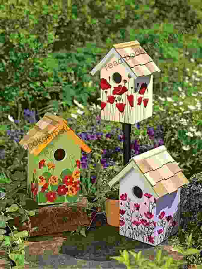 A Charming Birdhouse Garland Featuring Miniature Birdhouses In Various Shapes And Colors Vibrant Watercolor Birds: 24 Effortless Projects Of Showstopping Avian Species