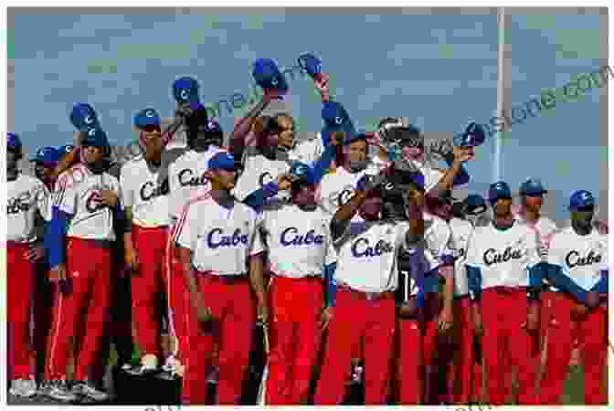 A Group Of Cuban Players Posing In Their Major League Uniforms, With The American Flag Waving In The Background. Son Of Havana: A Baseball Journey From Cuba To The Big Leagues And Back