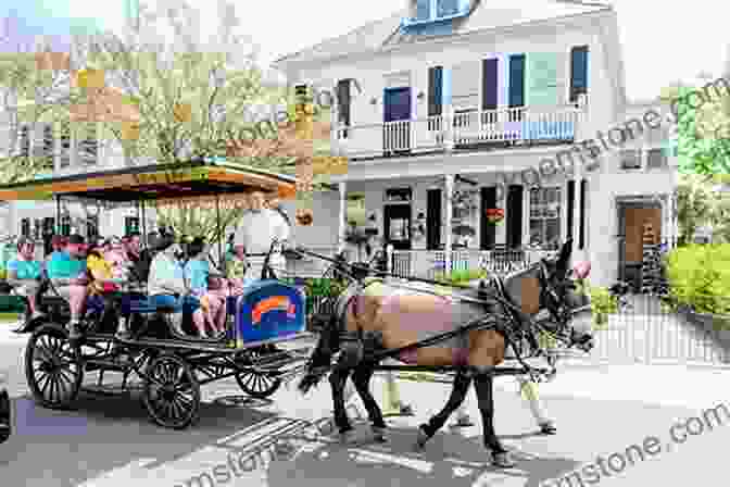 A Horse Drawn Carriage Meandering Through Charleston's Historic District, Providing A Charming And Nostalgic Mode Of Transportation. Charleston S Daughter (The Low Country 1)