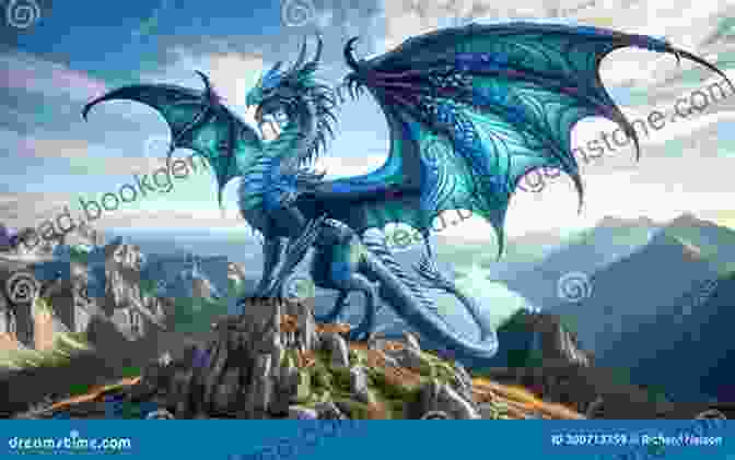 A Majestic Dragon, Its Wings Unfurled, Dominates The Skies Above A Towering Mountain Range Starborn And Godsons (Heorot 3)