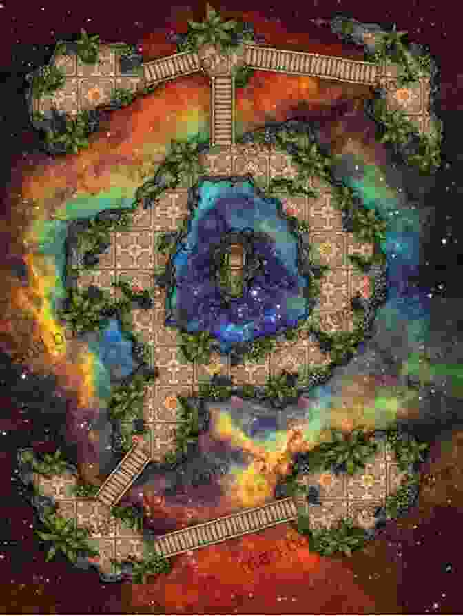 A Map Of The Astral Sea, Its Islands Adorned With Intricate Symbols And Interconnected By Shimmering Pathways Of Stardust Starborn And Godsons (Heorot 3)