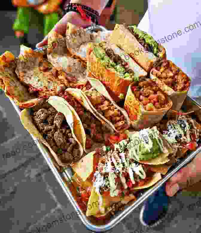 A Photo Of A Table Full Of Mexican Food, Including Tacos, Burritos, Enchiladas, And Quesadillas. Taco USA: How Mexican Food Conquered America
