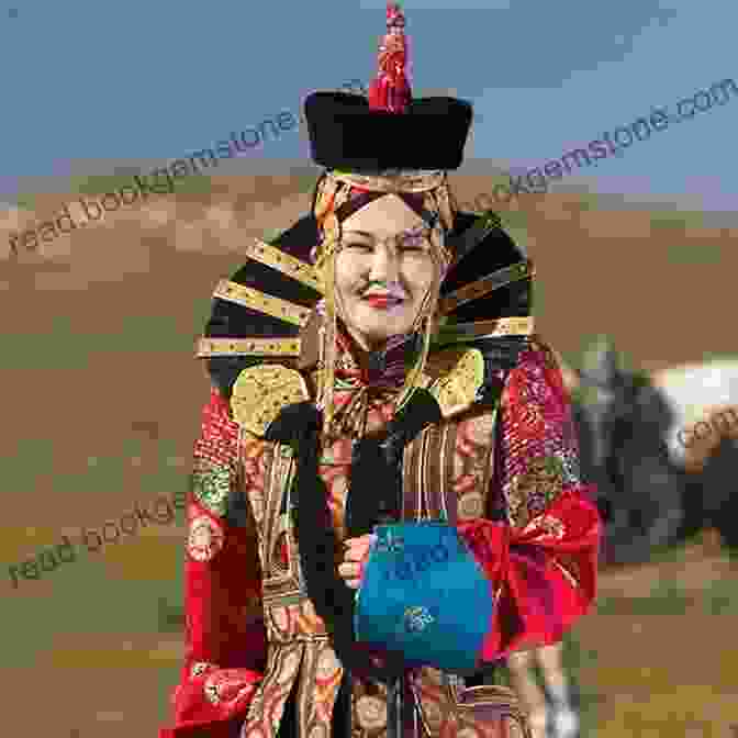 A Photograph Of The False Lama Of Mongolia, Wearing Elaborate Robes And A Headdress. False Lama Of Mongolia: The Life And Death Of Dambijantsan