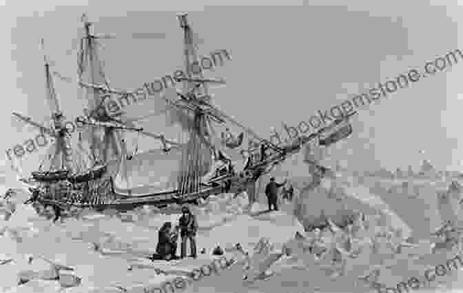 A Print Depicting The Ships Of The Franklin Expedition Trapped In Ice. The Print Is From 1848 And Provides A Glimpse Into The Hardships Faced By Arctic Explorers. Tracing The Connected Narrative: Arctic Exploration In British Print Culture 1818 1860 (Studies In And Print Culture)