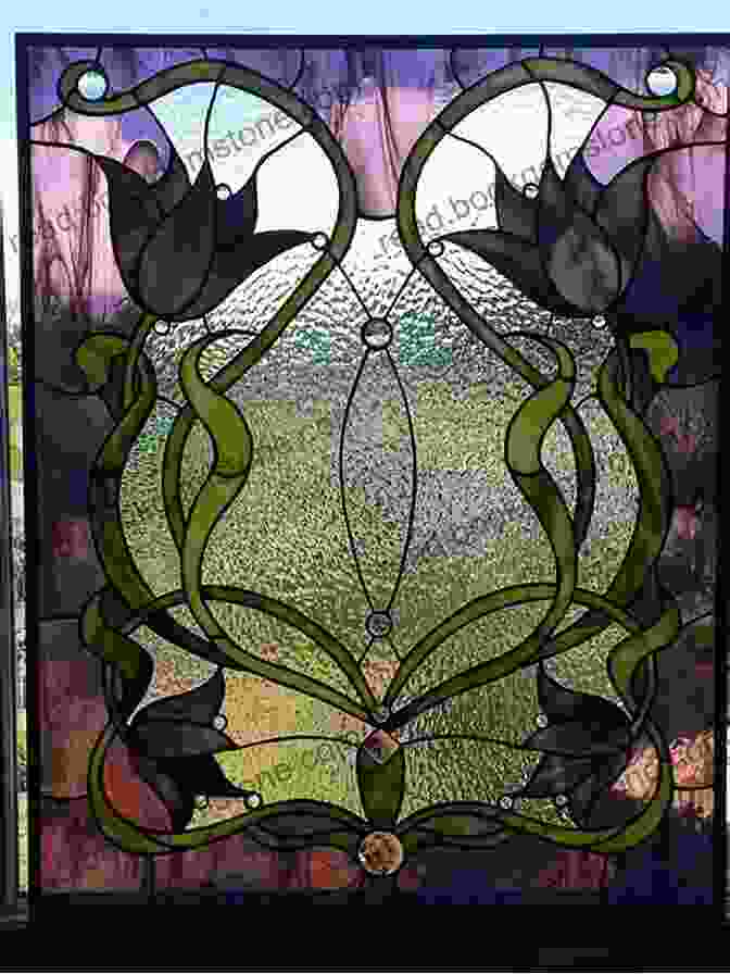 A Stained Glass Window With A Floral Pattern. Medieval Ornament And Design (Dover Pictorial Archive)