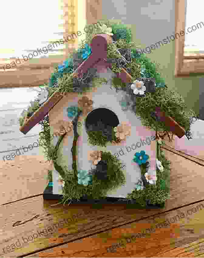 An Enchanting Birdhouse With Latticework, Nestled Amidst Flowers Vibrant Watercolor Birds: 24 Effortless Projects Of Showstopping Avian Species