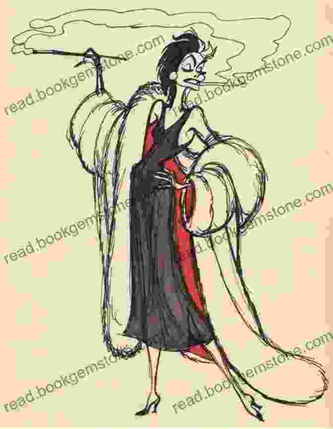 Cruella De Vil, A Character Designed By Marc Davis 50 Years In The Mouse House: The Lost Memoir Of One Of Disney S Nine Old Men