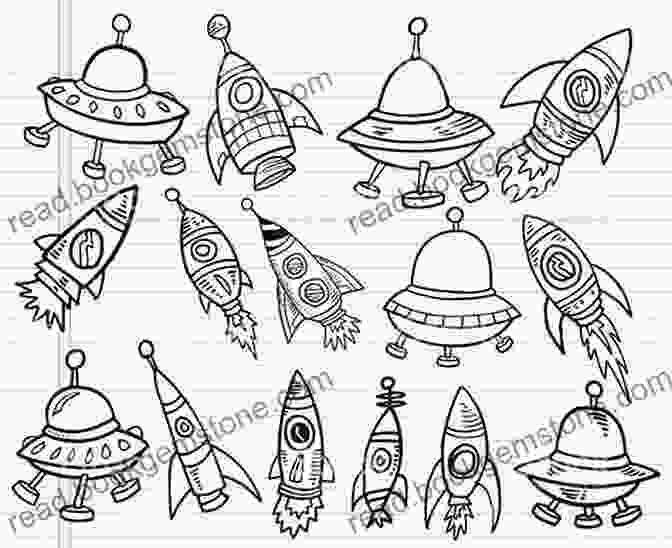 Doodle Of A Spaceship How To Draw Anything Anytime: A Beginner S Guide To Cute And Easy Doodles (Over 1 000 Illustrations)