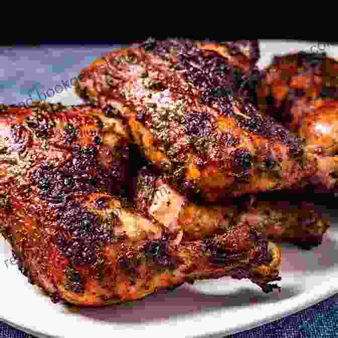 Jerk Chicken, A Flavorful And Spicy Jamaican Grilled Dish Jamaican Recipes Cookbook: Over 50 Most Treasured Jamaican Cuisine Cooking Recipes (Caribbean Recipes)