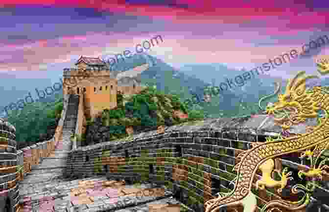 Panoramic View Of The Great Wall Of China Snaking Through The Rugged Mountains, A Testament To Ancient Chinese Engineering. China The Dragon : A Glimpse Of China: Past And Present Personal Observations With Political Historical Cultural Current Events And Technological Advances Two
